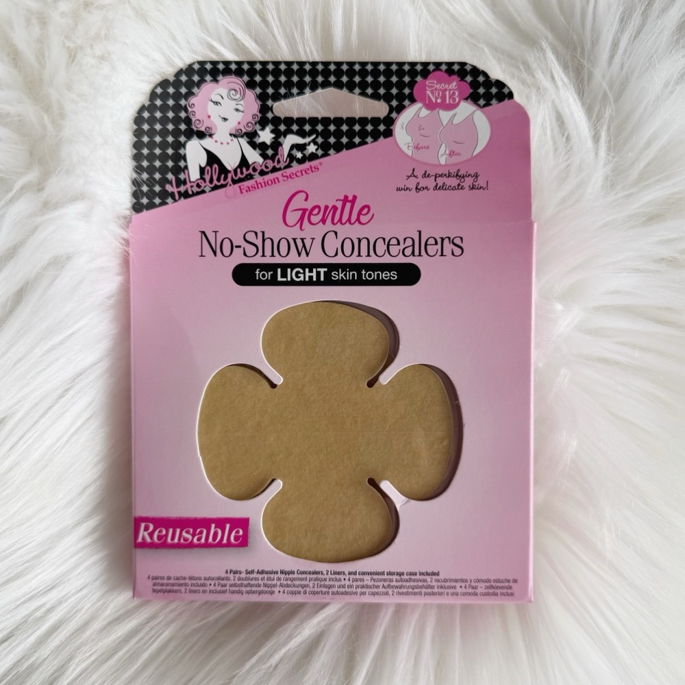 Hollywood Fashion Secrets Gentle No-Show Concealers For Light Skin Tones 4 Pairs